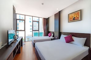 Quarto casal ou duplo luxo, vista para a cidade | Vista para a cidade