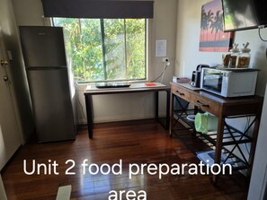 Superior Quadruple Room, Garden View | Private kitchen