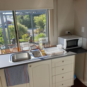 Superior appartement, uitzicht op tuin | Privékeuken