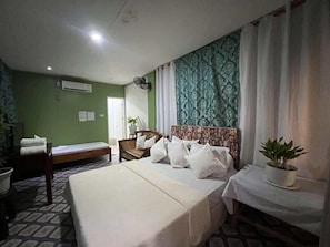 Comfort Double or Twin Room, Balcony, Beach View | Desk, laptop workspace, blackout drapes, soundproofing