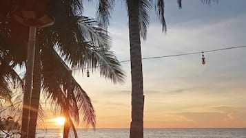 On the beach, beach bar
