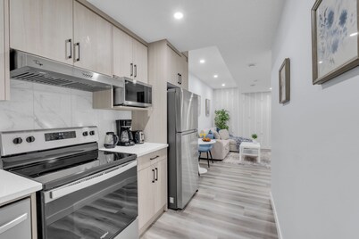 Cozy Basement Hideaway in Cornerstone – 10 Minutes from Calgary Airport