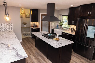 Spacious 5-bedroom house in North Spokane with Hot tub & game room.