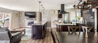 Spacious 5-bedroom house in North Spokane with Hot tub & game room.