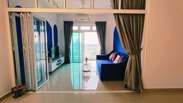 Basic Apartment, Non Smoking, City View | Living area - Twin Galaxy (Johor Bahru)