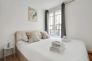 Apartamento | 1 quarto, espaço de trabalho para notebook