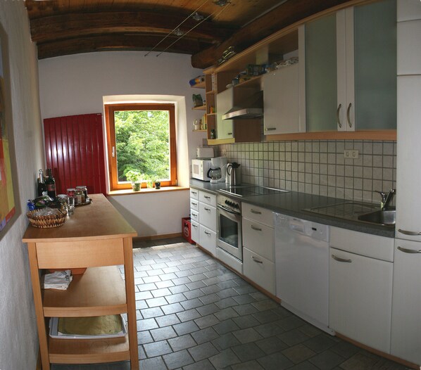 Microwave, stovetop, dishwasher