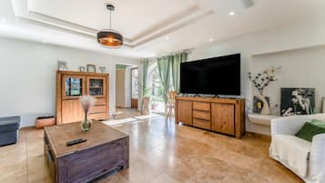 Télévision, cheminée