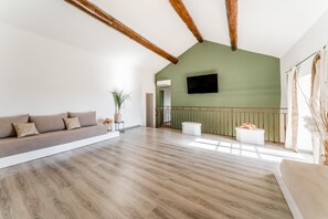 Télévision, cheminée