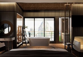 Caja de seguridad en la habitación y escritorio 