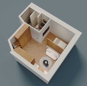 Apartment | Floor plan - Cosy and Modern Apt-jardin de Luxembourg (Paris)