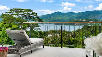 Luxury Villa, 1 King Bed with Sofa bed, Private Pool, Sea View | Terrace/patio