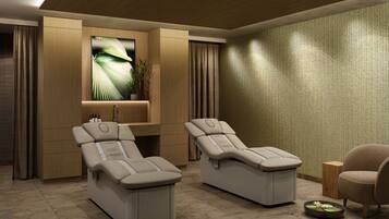 Sale per trattamenti di coppia, manicure/pedicure, massaggi