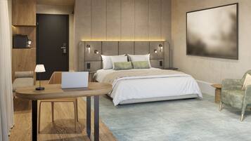 Doppia Deluxe, balcone | Ferro/asse da stiro, Wi-Fi gratuito