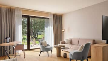 Junior-Suite, Balkon | Hochwertige Bettwaren, Minibar, Bügeleisen/Bügelbrett, kostenloses WLAN