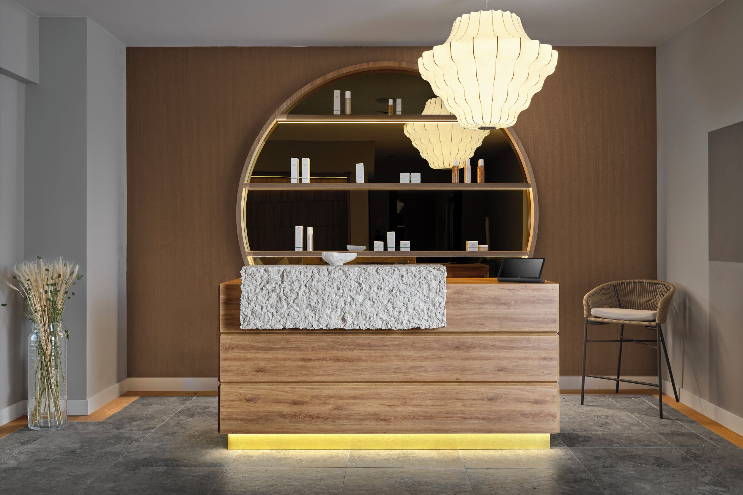 Salle de soins pour les couples, manucure et pédicure