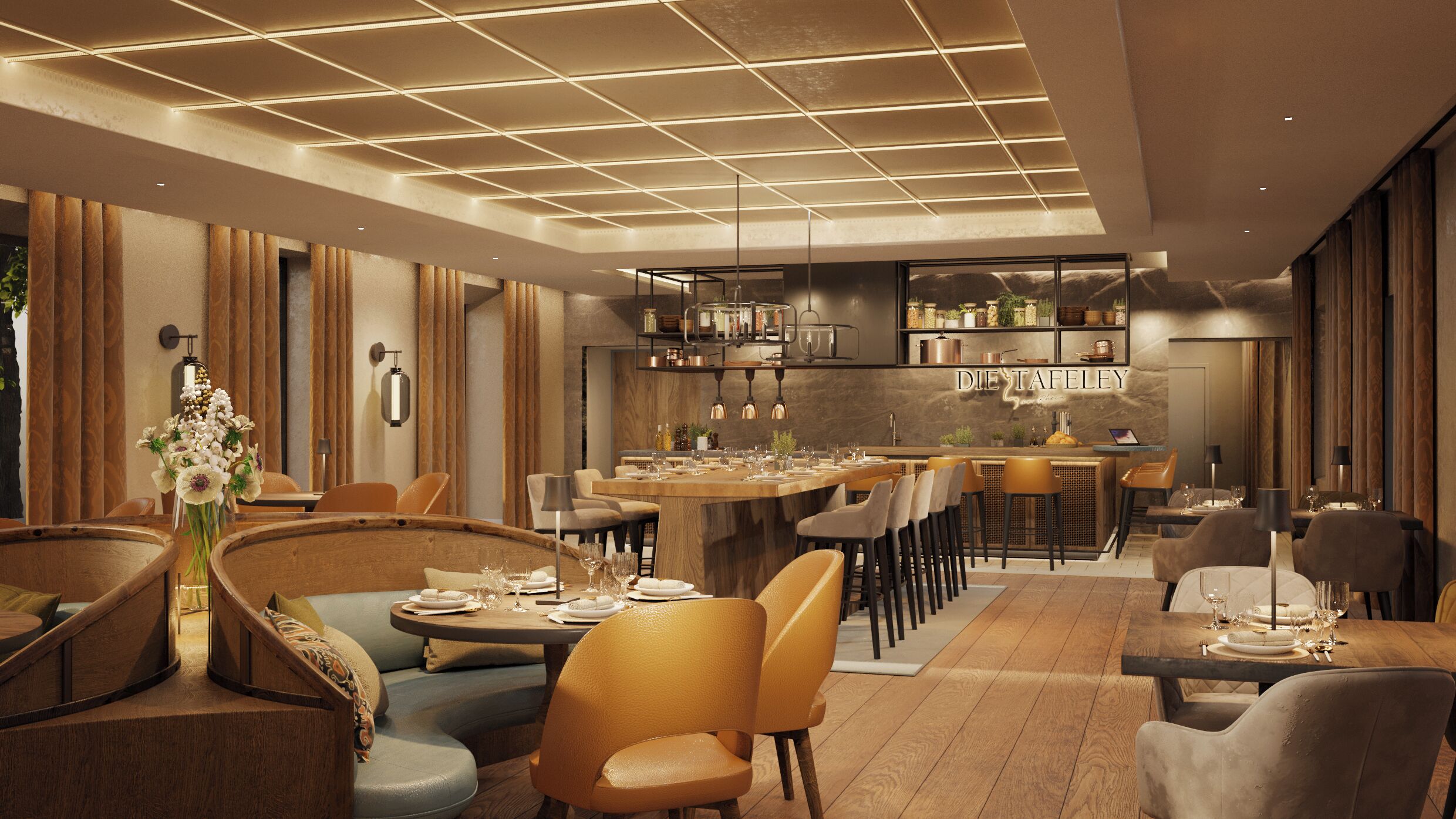 3 restaurants; breakfast, lunch and dinner served 