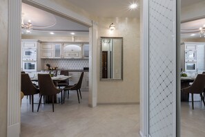 Interior - Modern apartment with spacious kitchen (Minsk)