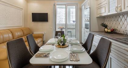 Modern apartment with spacious kitchen