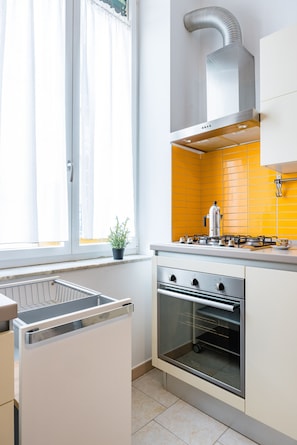 Fridge, oven, dishwasher, electric kettle