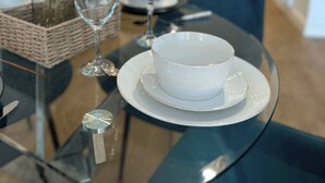 아파트, 침실 1개, 시내 전망 | 다이 닝