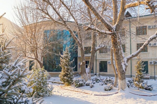 Majoituspaikan julkisivu