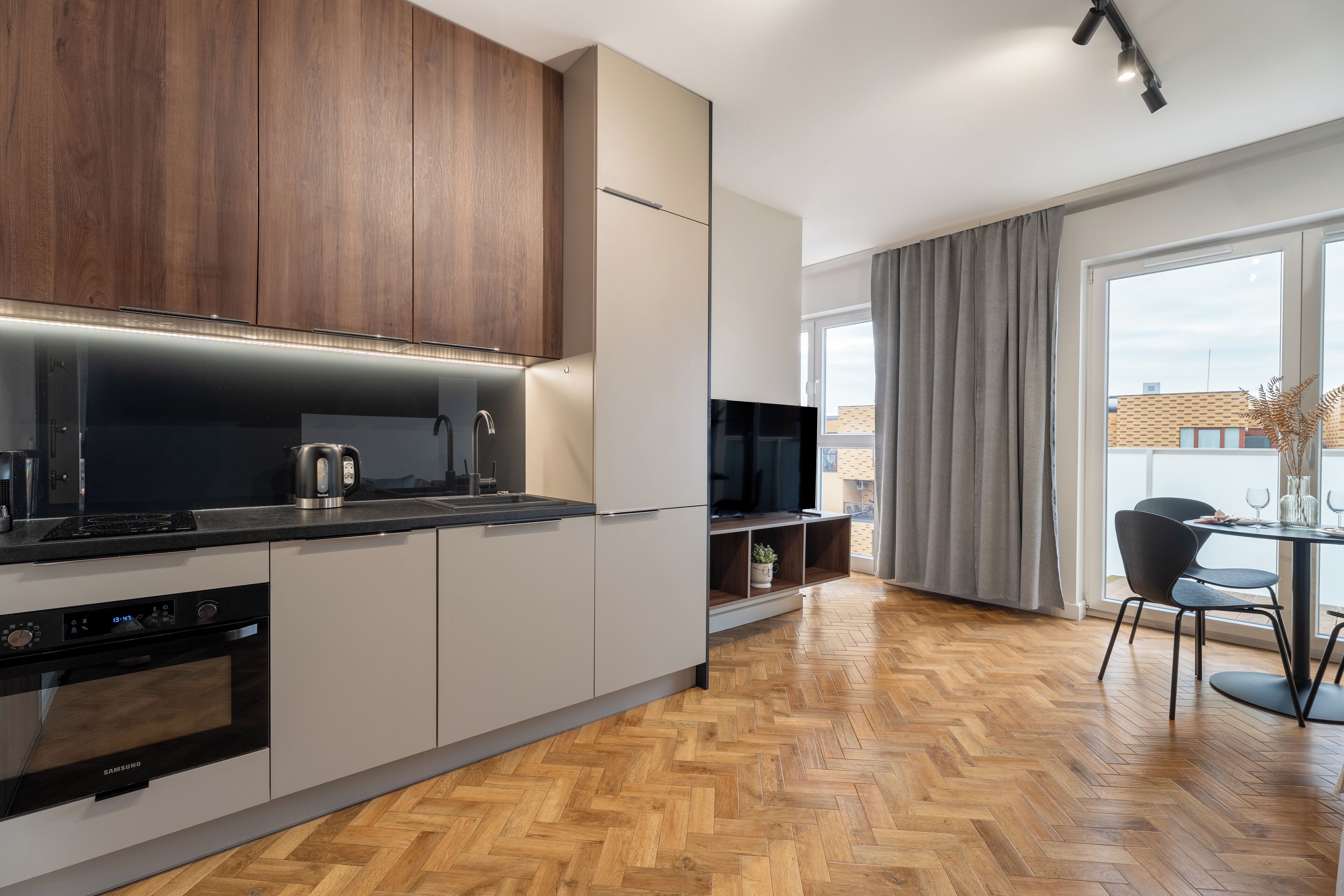 Apartment, Balcony | Private kitchen