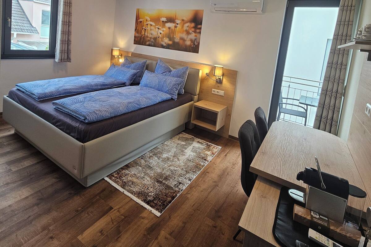 Standard Double Room, Balcony | In-room safe, blackout drapes, soundproofing, free WiFi