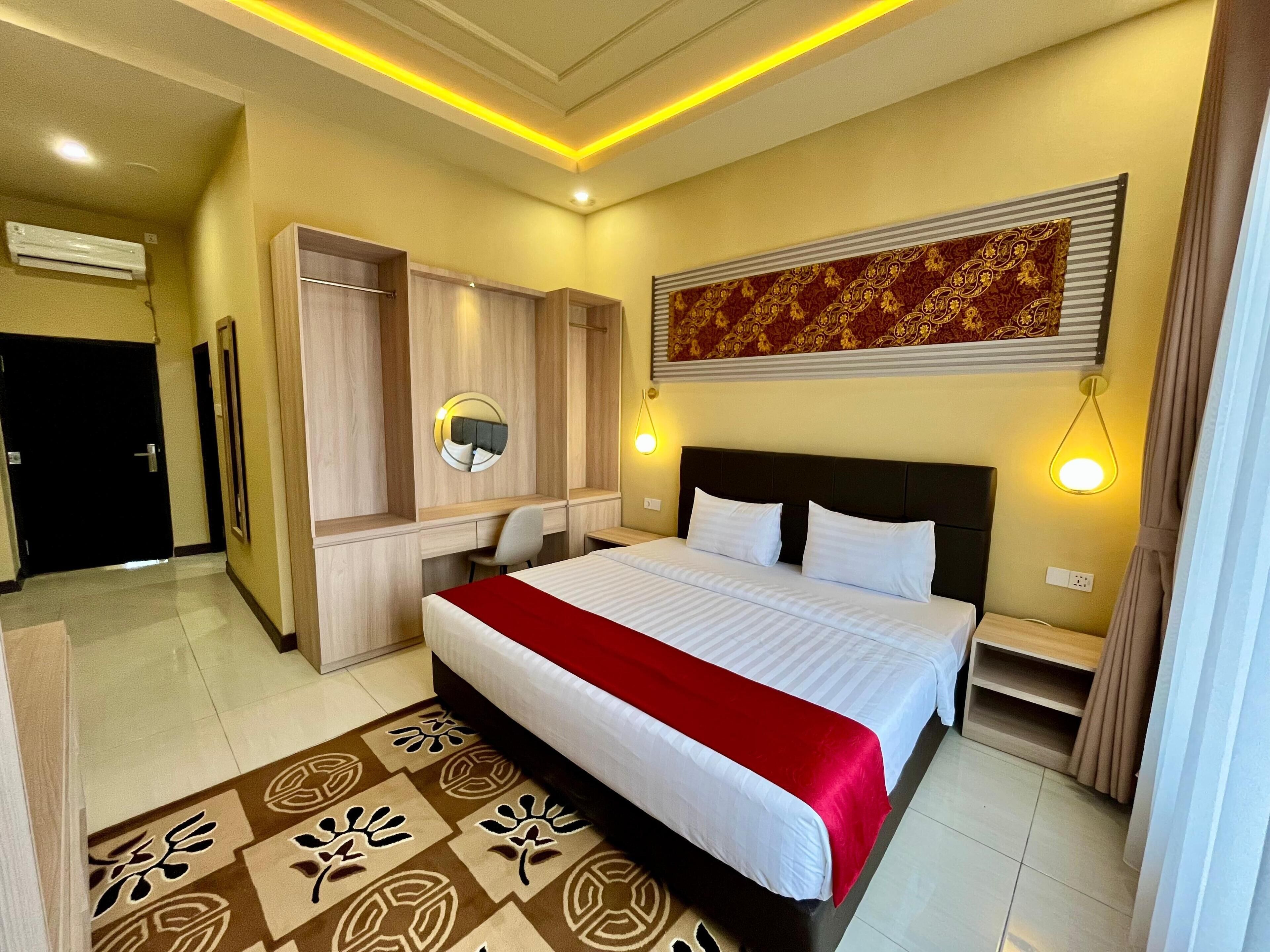 デラックス ダブルまたはツインルーム | デスク、ノートパソコン用作業スペース、遮光カーテン、防音設備