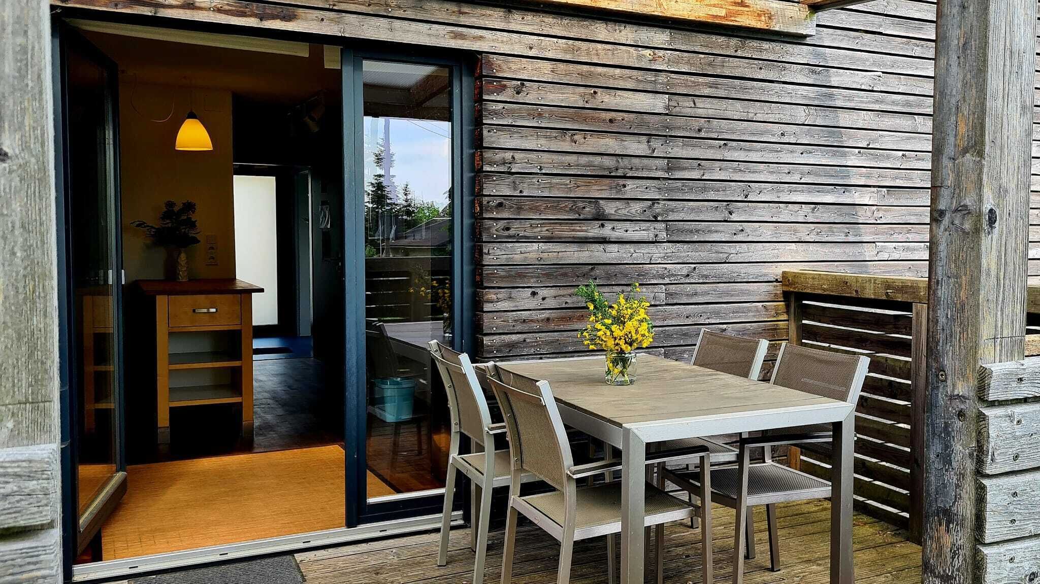 屋外ダイニングエリア