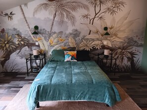 Habitació quàdruple, vistes al jardí | Cortines opaques i habitacions insonoritzades