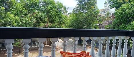 Double or Twin Room, Balcony, Garden View | Terrace/patio