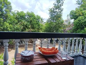 Double or Twin Room, Balcony, Garden View | Terrace/patio