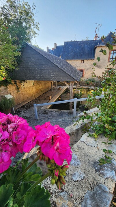 The steeple house in the heart of Mayenne. Peace and quiet