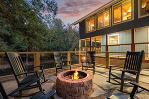 Terrace/patio - Riverbound | Hot Tub | River Access | Game Room (Sevierville)