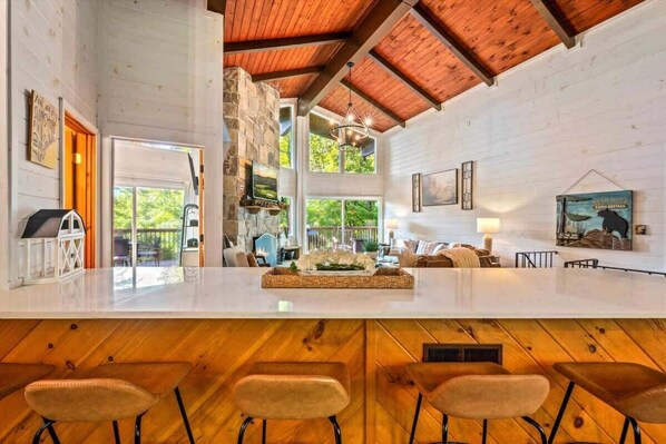 Interior - Mountain Chalet with Hot Tub & Game Room (Gatlinburg)