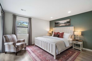 2 bedrooms, iron/ironing board, travel crib, WiFi