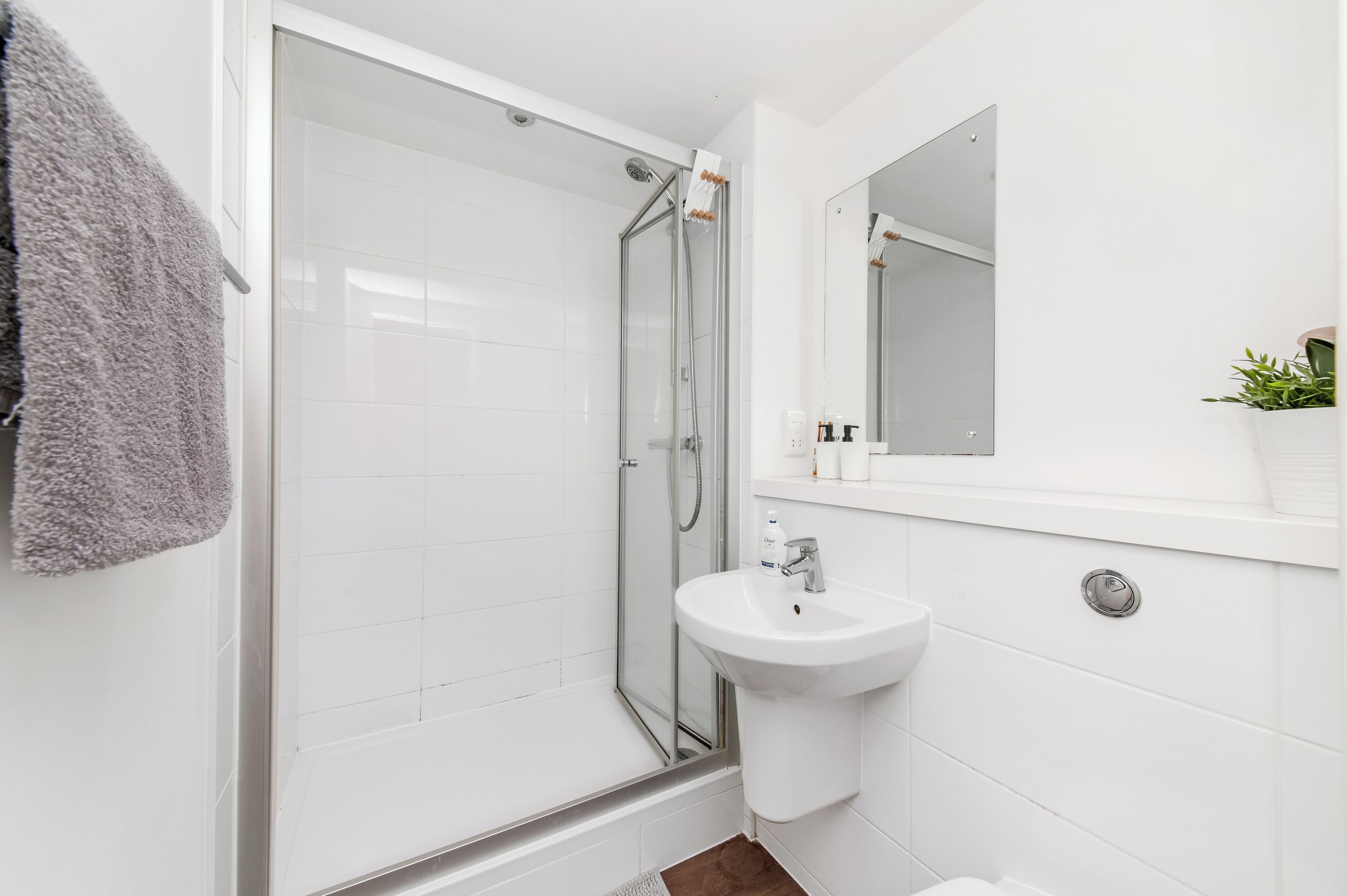 Towels, soap, toilet paper