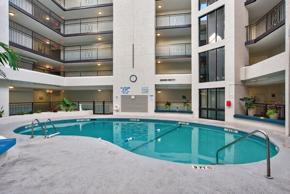 Indoor pool, a heated pool