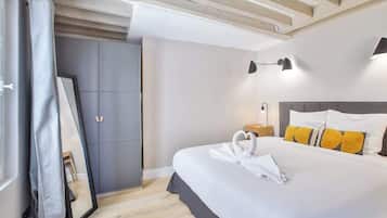 1 chambre, fer et planche Ă repasser, Wi-Fi, draps fournis