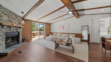 Télévision, cheminée