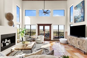 TV, offices - La Casa Grande | Pool & Views | Game Room (Wimberley)