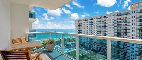 Vue sur la plage/l’océan