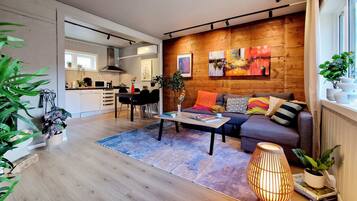 TV, fireplace, offices