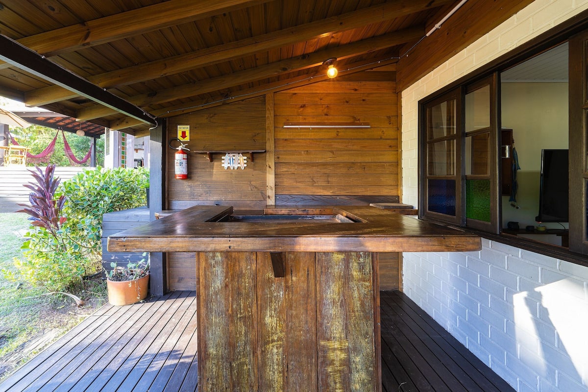 Casa Valley Design 02 - Praia do Rosa/SC | Varanda coberta