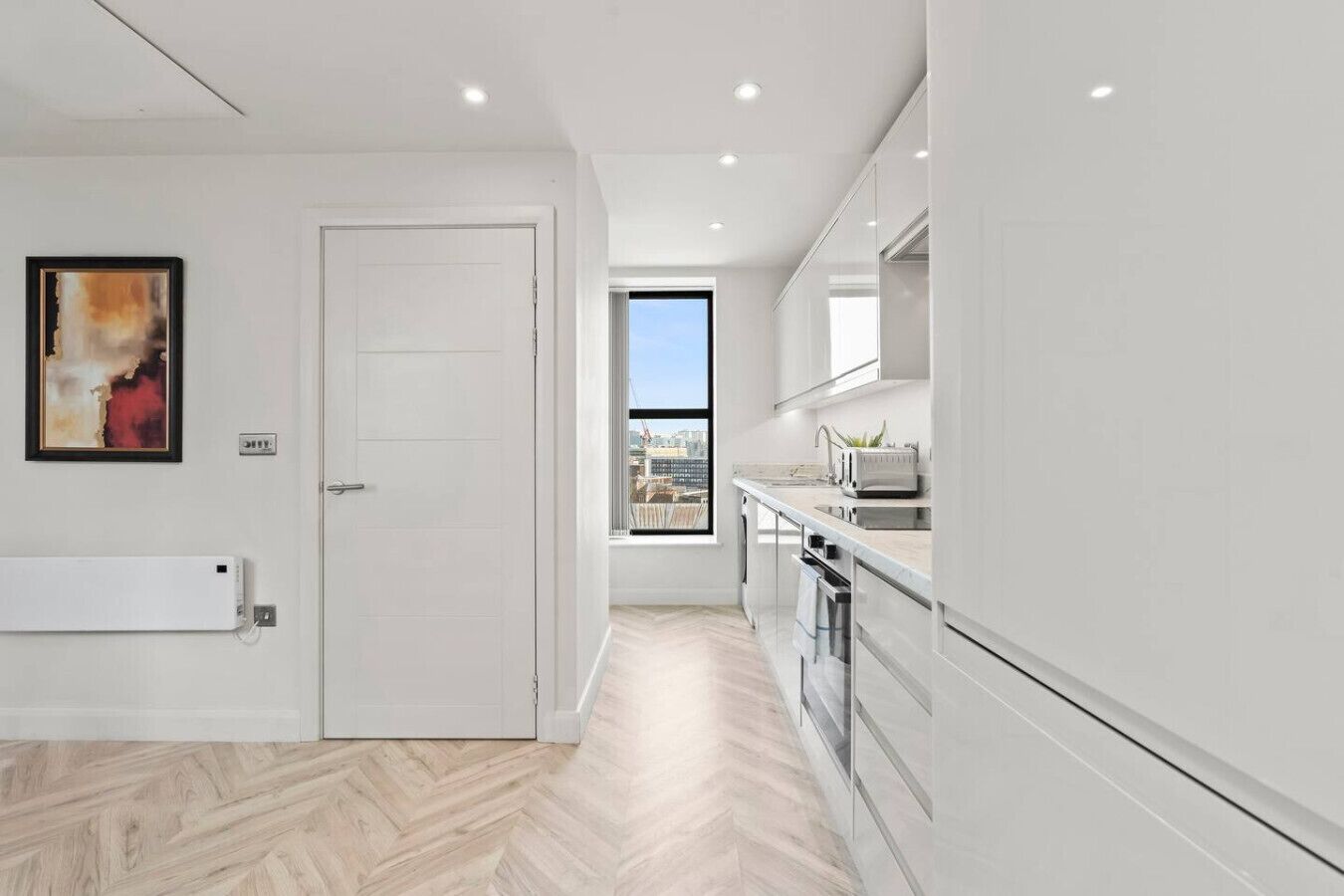 Refrigerador, microondas, horno, placa de cocina