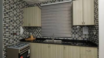 컴포트 아파트, 시내 전망 | 전용 주방