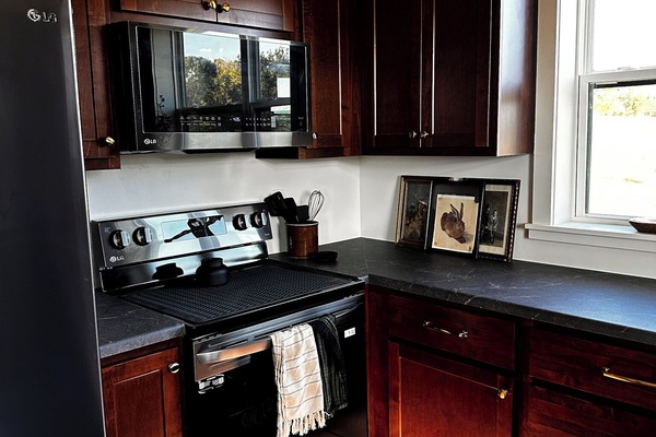 Microondas, horno, placa de cocina, lavavajillas