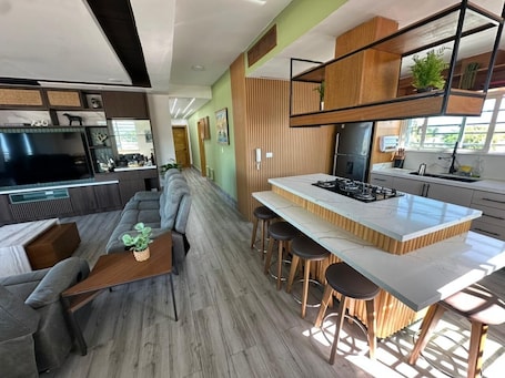 Microwave, stovetop. Fantastic 3-bedroom apartment in Barahona