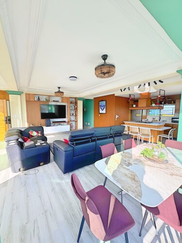 Barahona 3BR w/ AC, Full Kitchen & Views